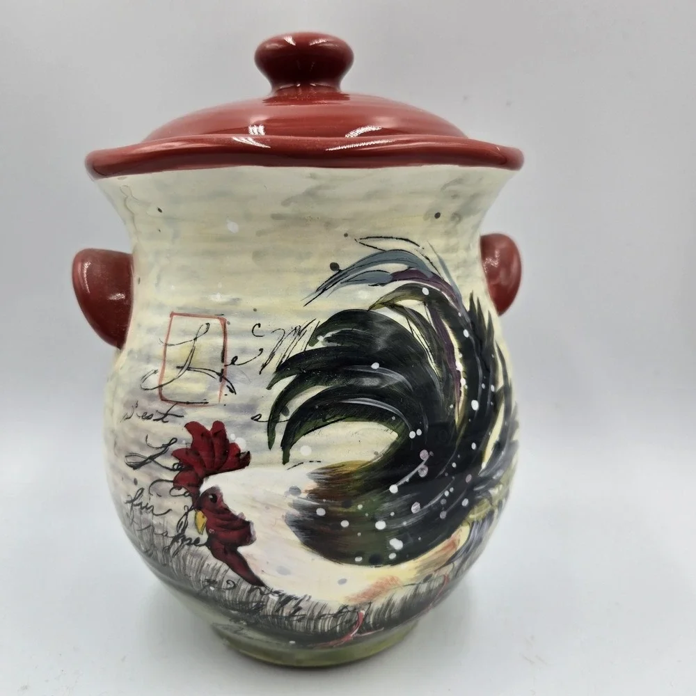 SUSAN WINGET Rooster Canister‎ Cookie Jar 8